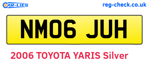NM06JUH are the vehicle registration plates.