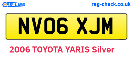 NV06XJM are the vehicle registration plates.