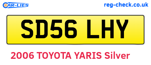 SD56LHY are the vehicle registration plates.
