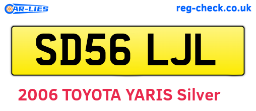 SD56LJL are the vehicle registration plates.