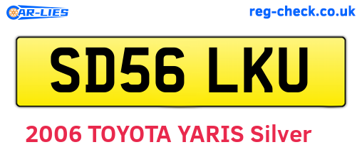 SD56LKU are the vehicle registration plates.