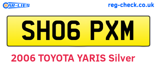 SH06PXM are the vehicle registration plates.