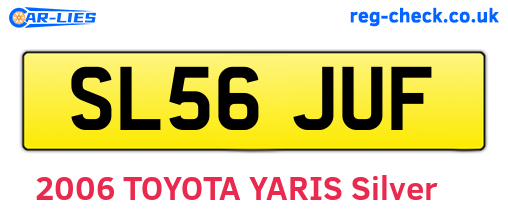 SL56JUF are the vehicle registration plates.