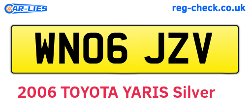 WN06JZV are the vehicle registration plates.