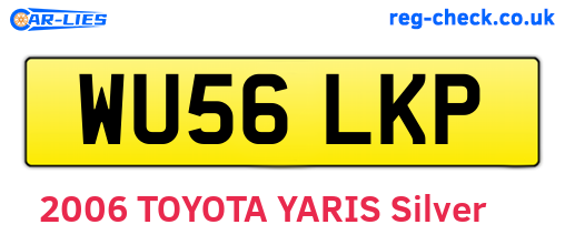 WU56LKP are the vehicle registration plates.