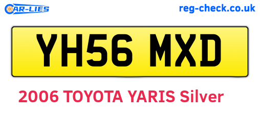 YH56MXD are the vehicle registration plates.