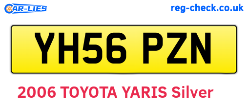 YH56PZN are the vehicle registration plates.