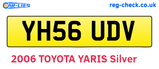 YH56UDV are the vehicle registration plates.
