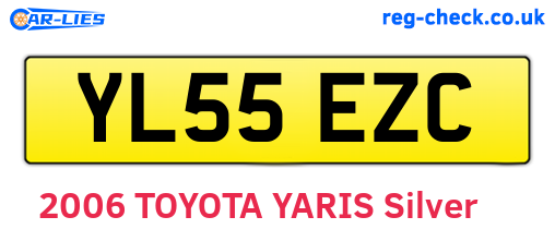 YL55EZC are the vehicle registration plates.