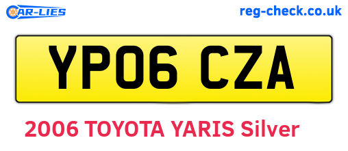YP06CZA are the vehicle registration plates.