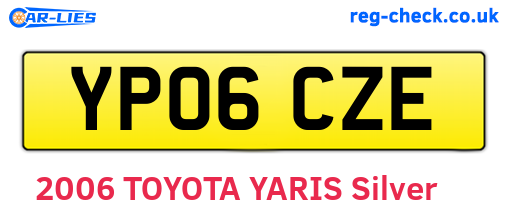 YP06CZE are the vehicle registration plates.