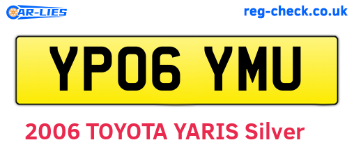 YP06YMU are the vehicle registration plates.