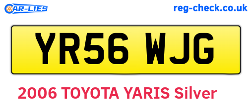 YR56WJG are the vehicle registration plates.