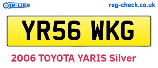 YR56WKG are the vehicle registration plates.