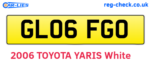 GL06FGO are the vehicle registration plates.