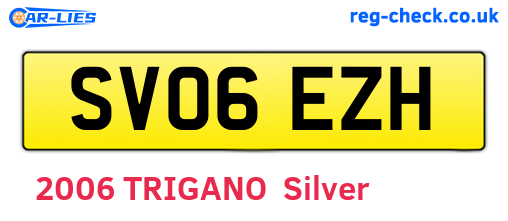 SV06EZH are the vehicle registration plates.