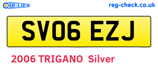 SV06EZJ are the vehicle registration plates.