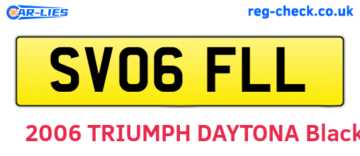 SV06FLL are the vehicle registration plates.
