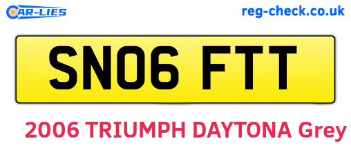 SN06FTT are the vehicle registration plates.