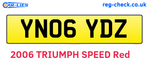 YN06YDZ are the vehicle registration plates.