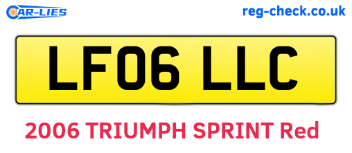 LF06LLC are the vehicle registration plates.