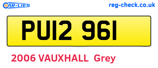 PUI2961 are the vehicle registration plates.