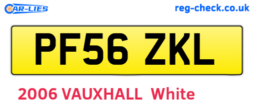 PF56ZKL are the vehicle registration plates.