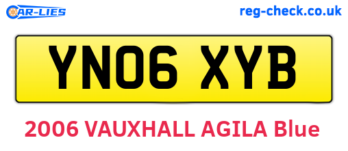 YN06XYB are the vehicle registration plates.
