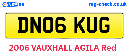 DN06KUG are the vehicle registration plates.