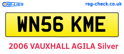 WN56KME are the vehicle registration plates.