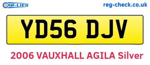 YD56DJV are the vehicle registration plates.