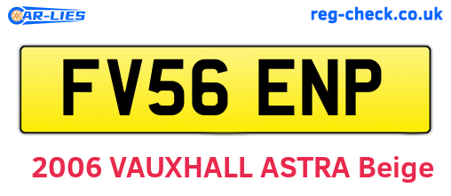 FV56ENP are the vehicle registration plates.