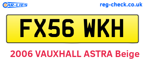 FX56WKH are the vehicle registration plates.
