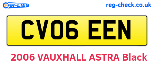 CV06EEN are the vehicle registration plates.