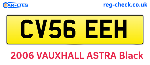 CV56EEH are the vehicle registration plates.