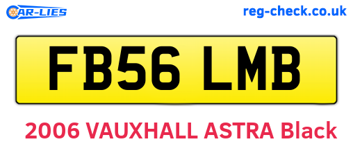 FB56LMB are the vehicle registration plates.