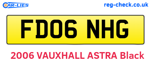 FD06NHG are the vehicle registration plates.