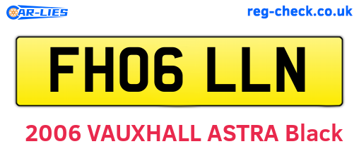 FH06LLN are the vehicle registration plates.