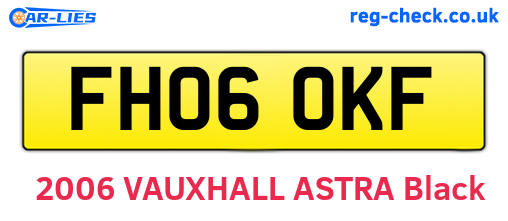 FH06OKF are the vehicle registration plates.