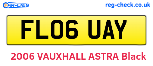 FL06UAY are the vehicle registration plates.