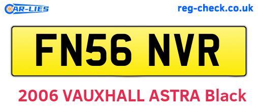 FN56NVR are the vehicle registration plates.