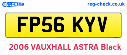 FP56KYV are the vehicle registration plates.