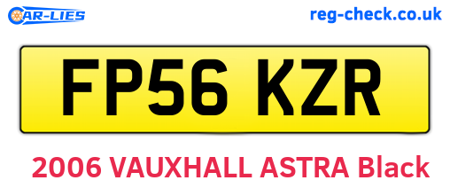 FP56KZR are the vehicle registration plates.