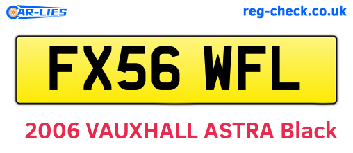 FX56WFL are the vehicle registration plates.
