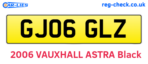 GJ06GLZ are the vehicle registration plates.