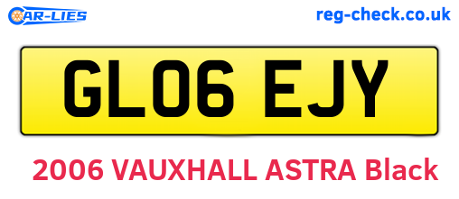 GL06EJY are the vehicle registration plates.