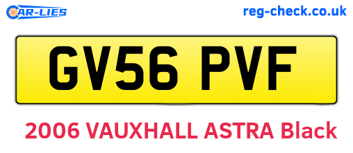 GV56PVF are the vehicle registration plates.