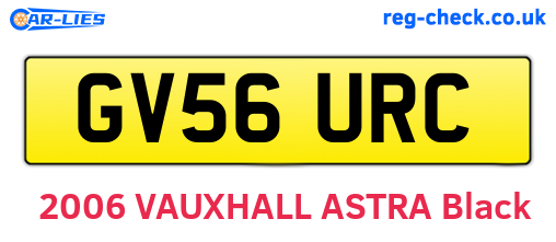 GV56URC are the vehicle registration plates.