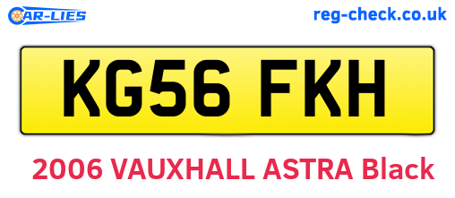 KG56FKH are the vehicle registration plates.