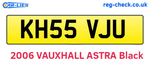 KH55VJU are the vehicle registration plates.
